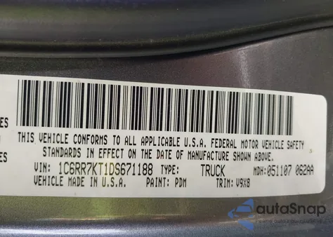 2013 Ram 1500 Express from USA, damaged, VIN 1C6RR7KT1DS671188